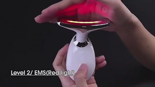 EMS Thermal Neck Lifting And Tighten Massager Electric Microcurrent Wrinkle Remover